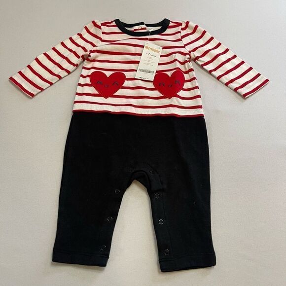 NWT Gymboree 3-6 Months Valentine Heart One Piece Outfit New - Picture 1 of 5